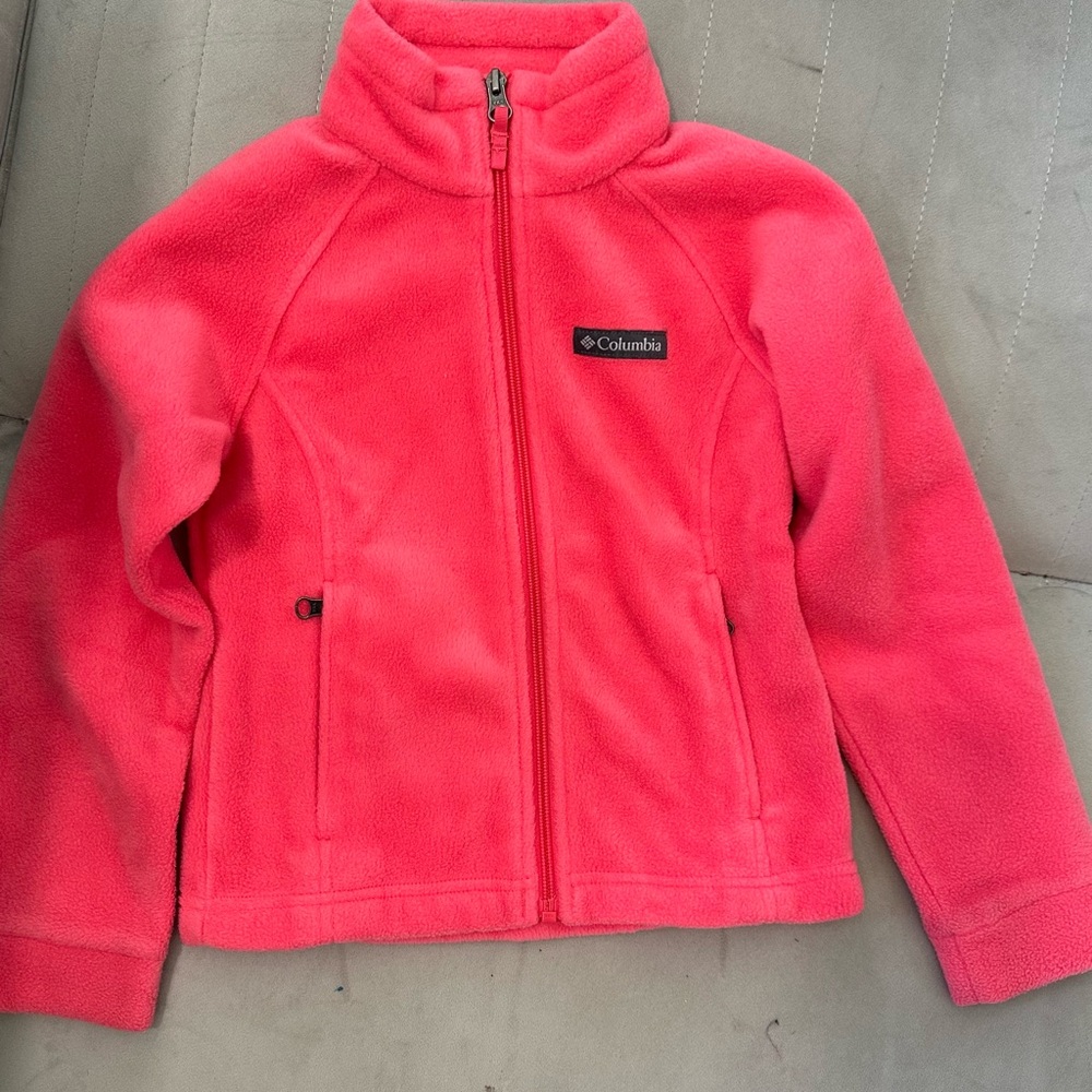 Columbia Kids Fleece Jacket - Bright Pink